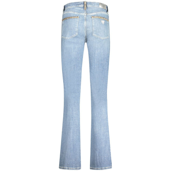 Light Blue Cotton Women Jeans