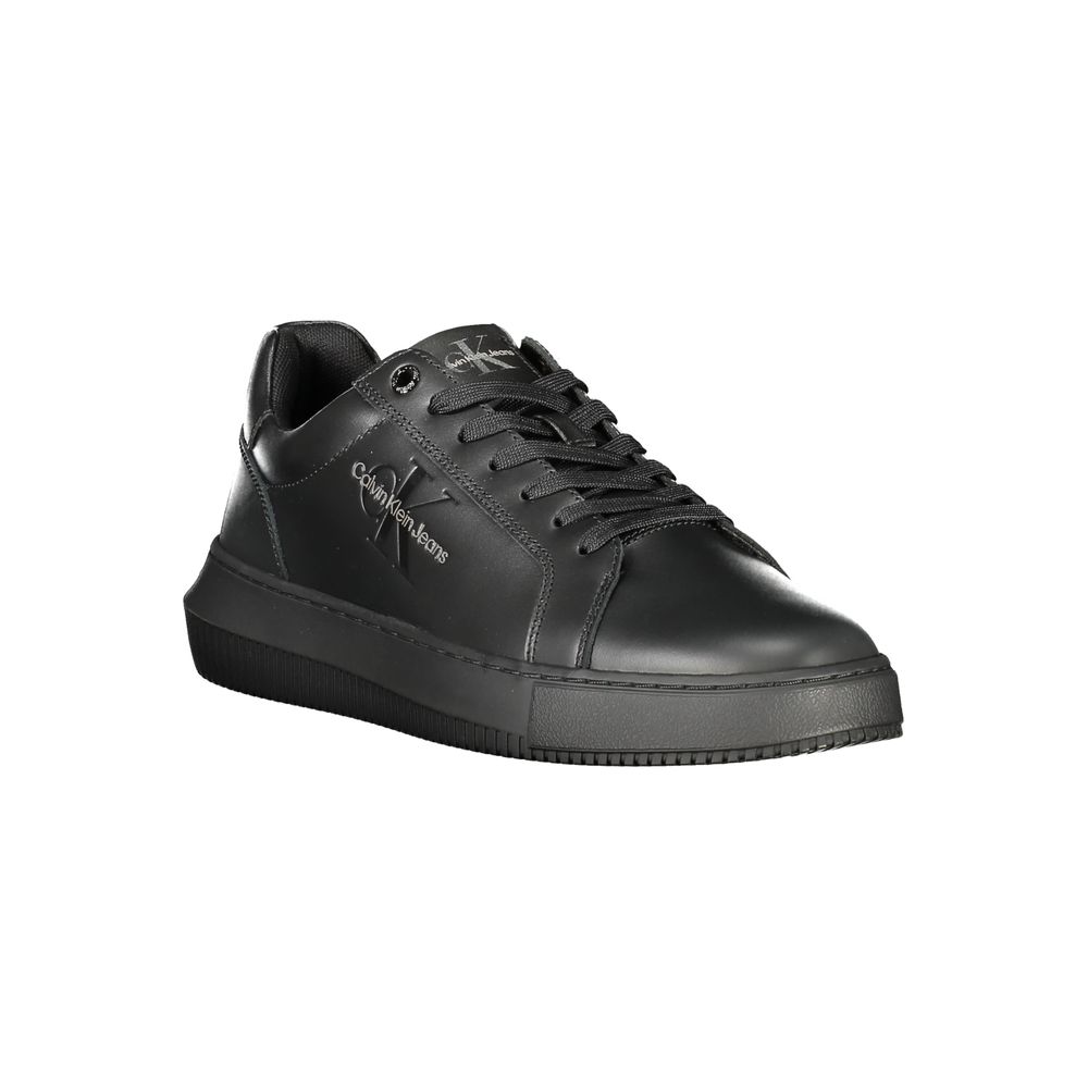 Black Polyester Sneaker
