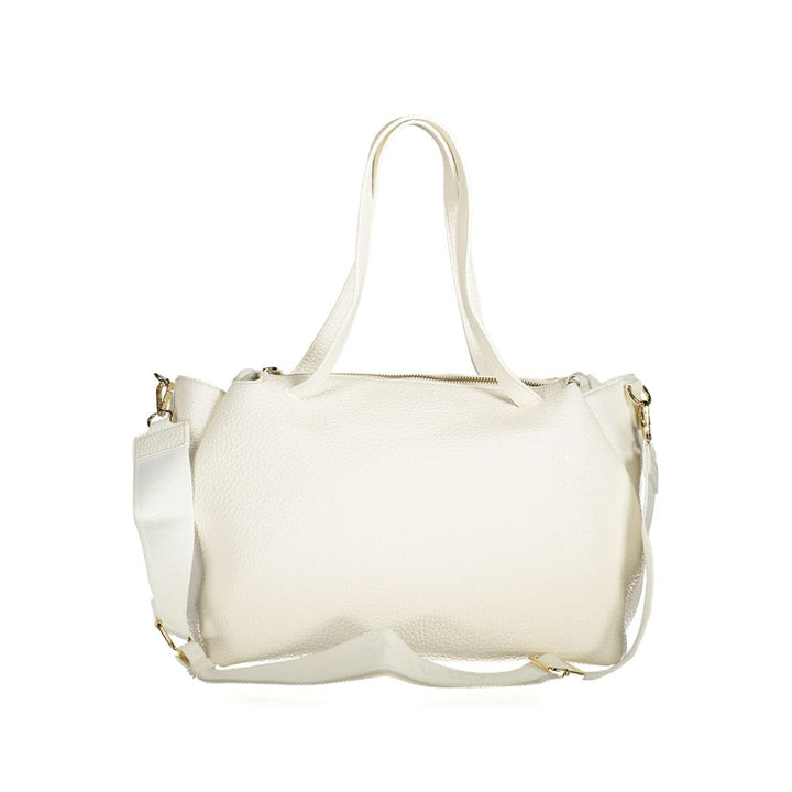 White Polyethylene Women Handbag