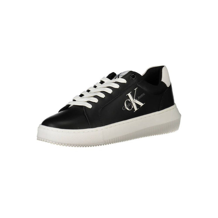 Black Polyester Women Sneaker