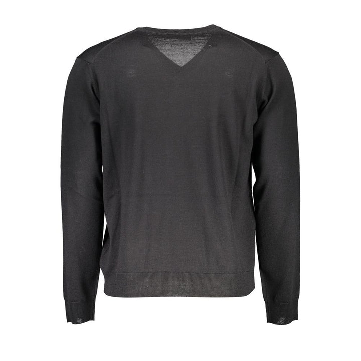 Black Wool Men Sweater