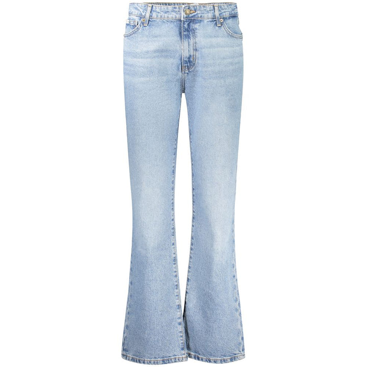 Light Blue Cotton Women Jeans