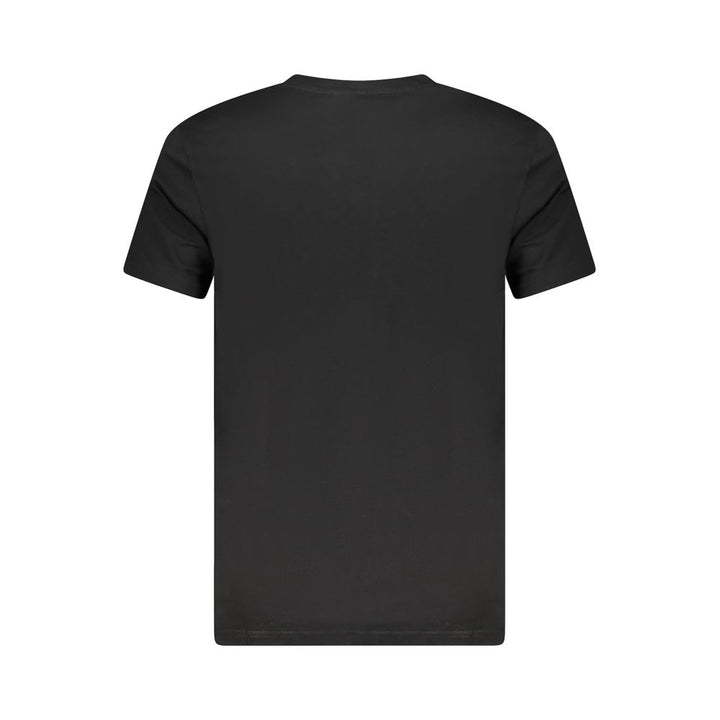 Black Cotton Men T-Shirt