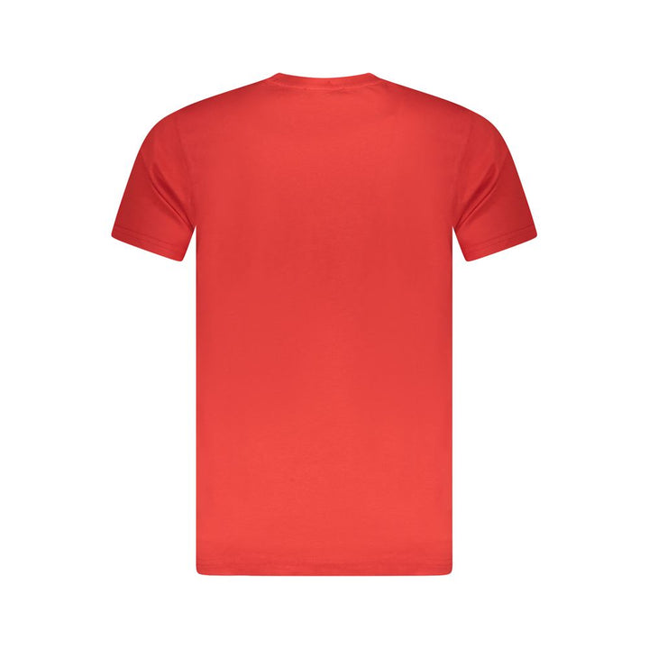 Red Cotton Men T-Shirt