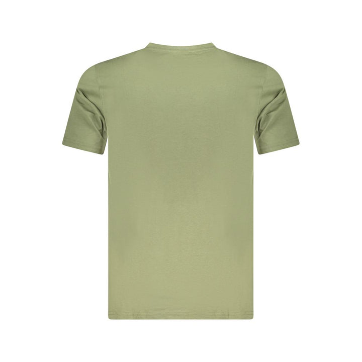 Green Cotton Men T-Shirt