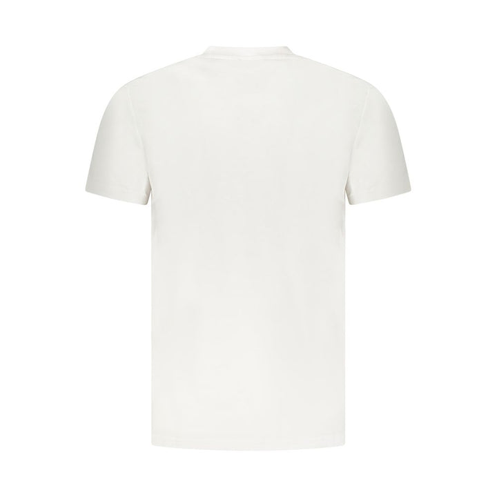 White Cotton Men T-Shirt