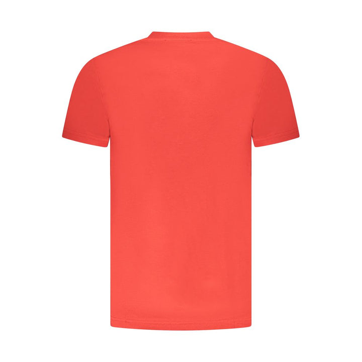 Red Cotton Men T-Shirt