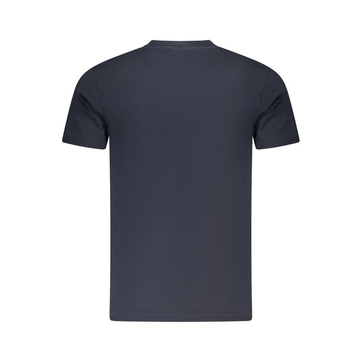 Blue Cotton Men T-Shirt