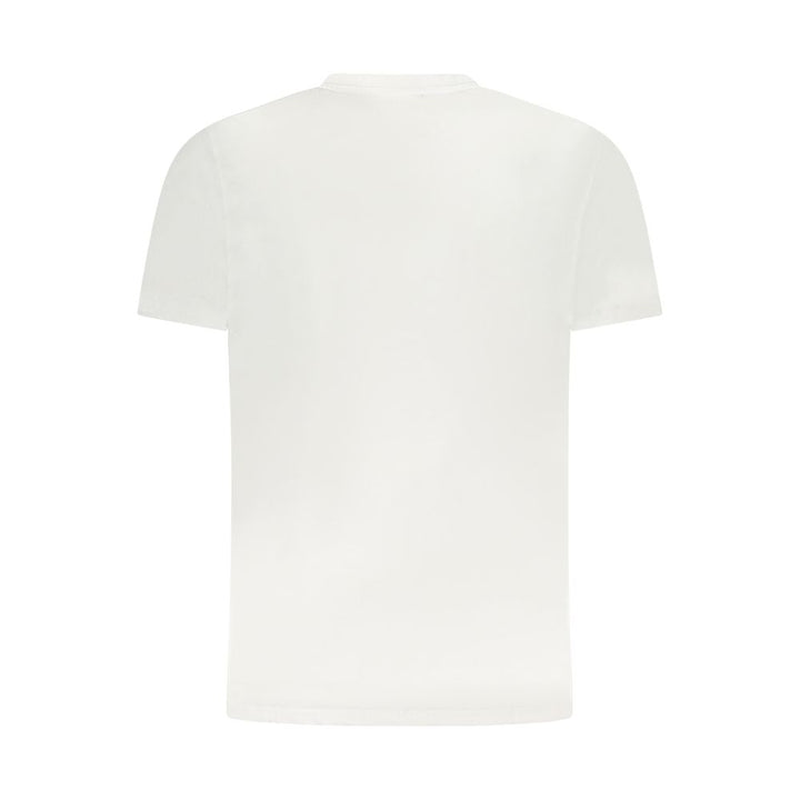 White Cotton Men T-Shirt