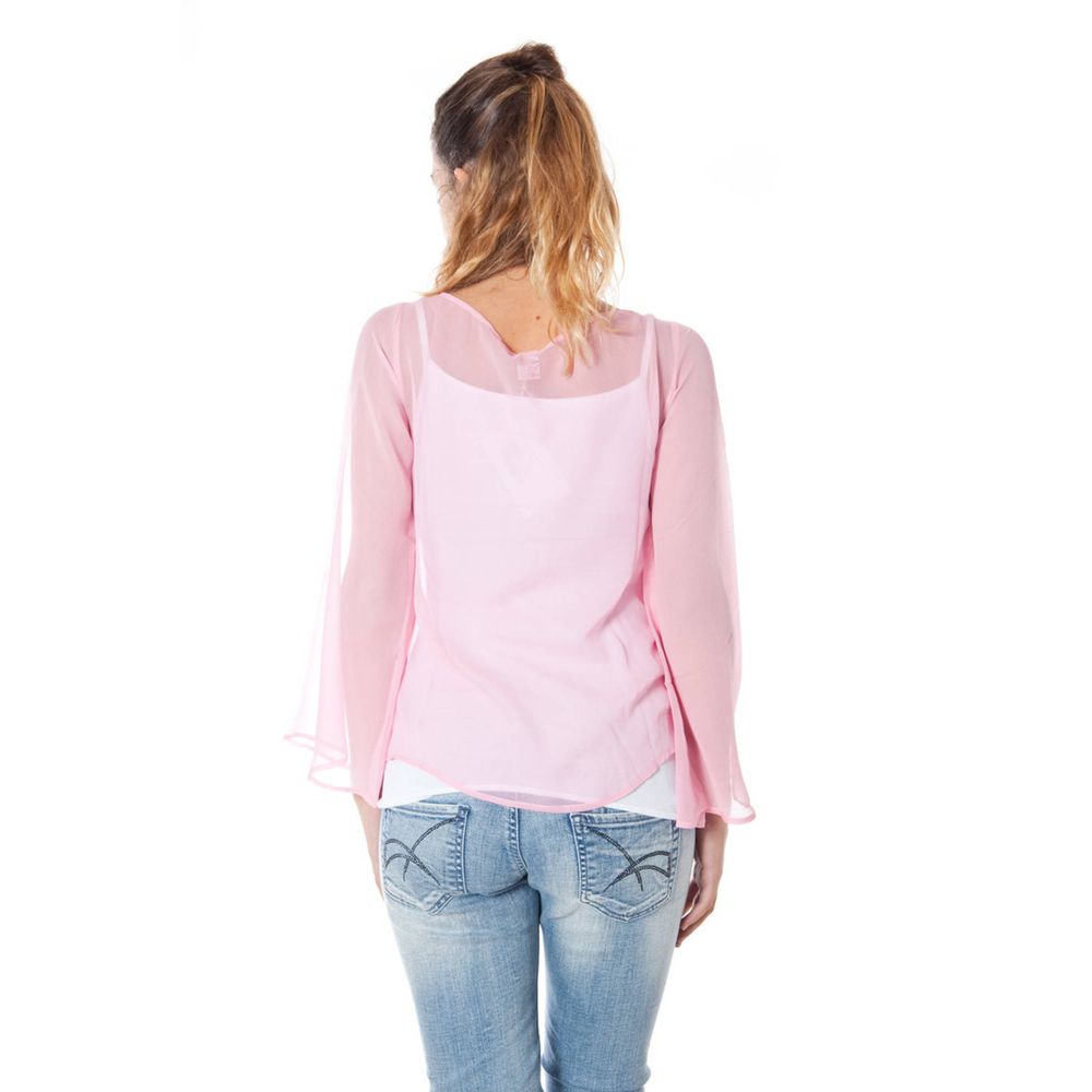 Pink Silk Women T-Shirt