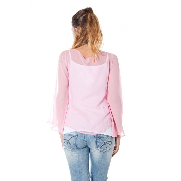 Pink Silk Women T-Shirt