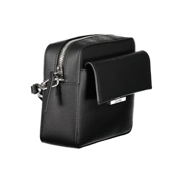 Black Polyethylene Women Handbag