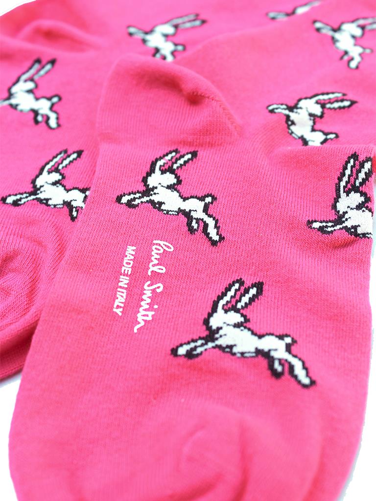 PAUL SMITH bunnies socks pink-2