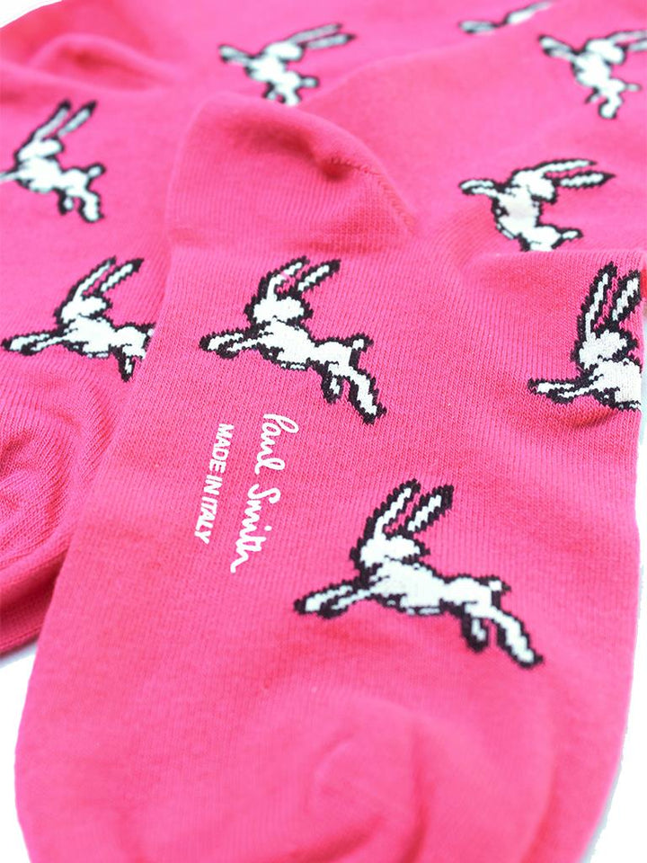 PAUL SMITH bunnies socks pink-2