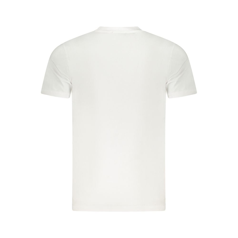 White Cotton Men T-Shirt