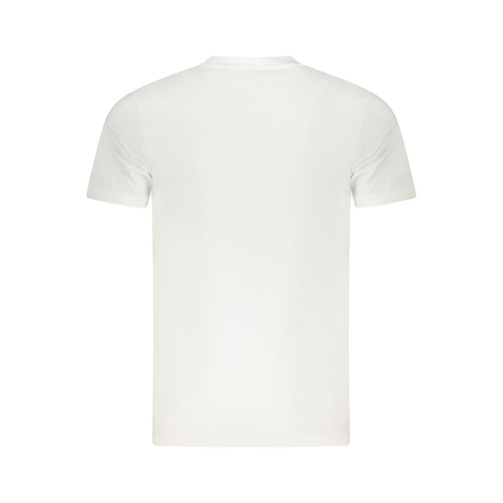 White Cotton Men T-Shirt