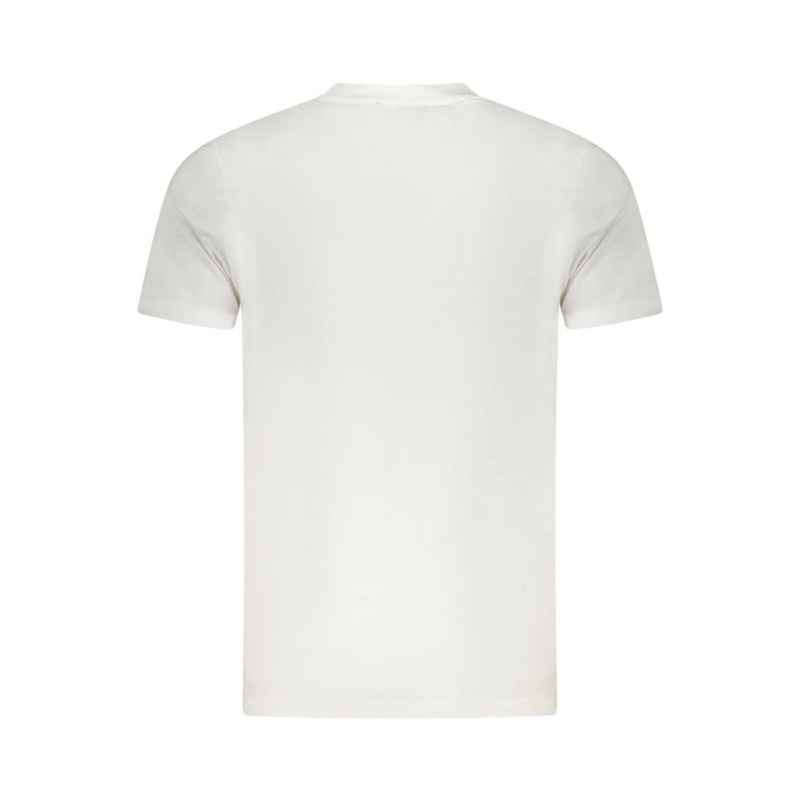 White Cotton Men T-Shirt