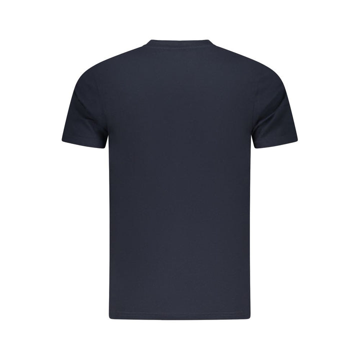 Blue Cotton Men T-Shirt