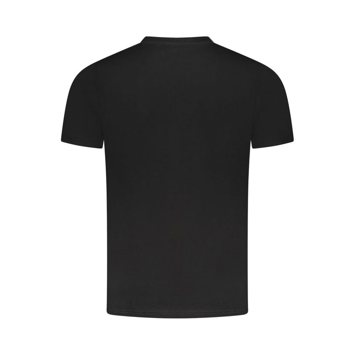 Black Cotton Men T-Shirt