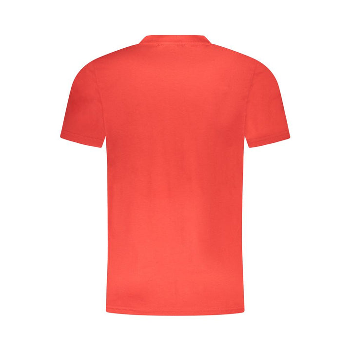 Red Cotton Men T-Shirt