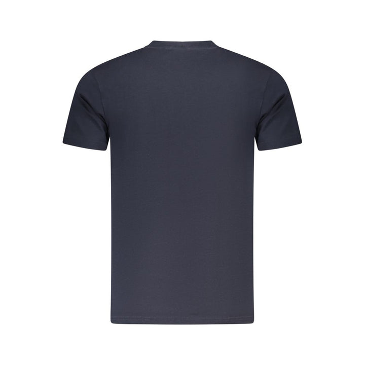 Blue Cotton Men T-Shirt