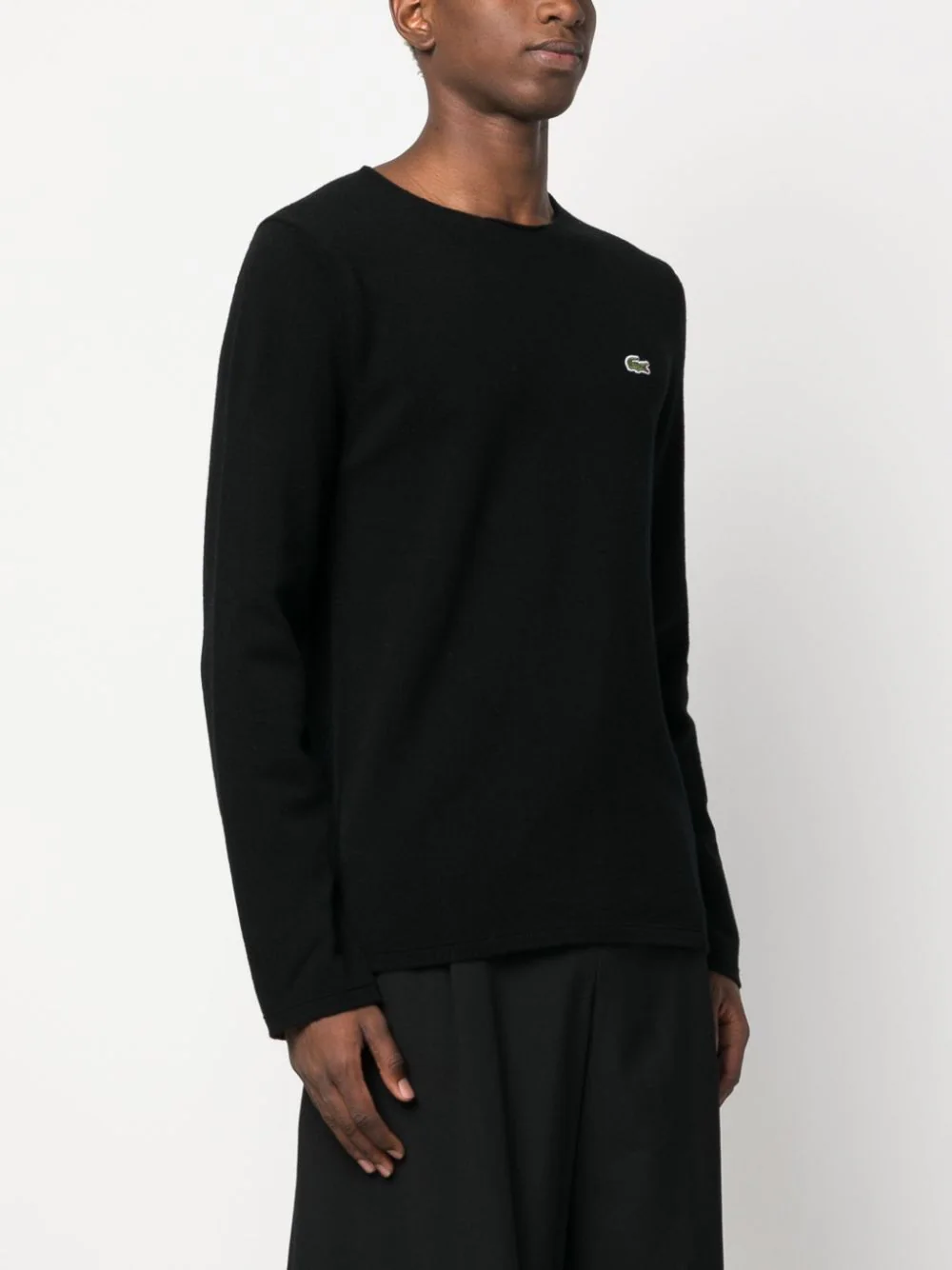 intarsia-knit logo wool jumper-6