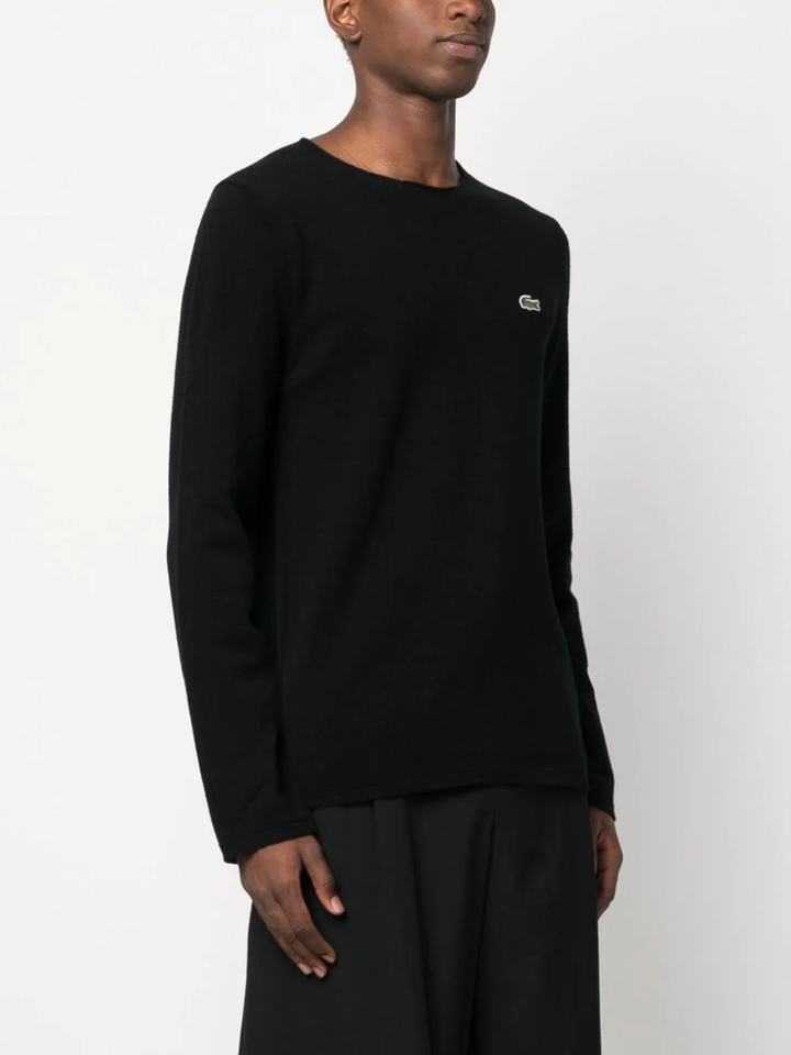 intarsia-knit logo wool jumper-6