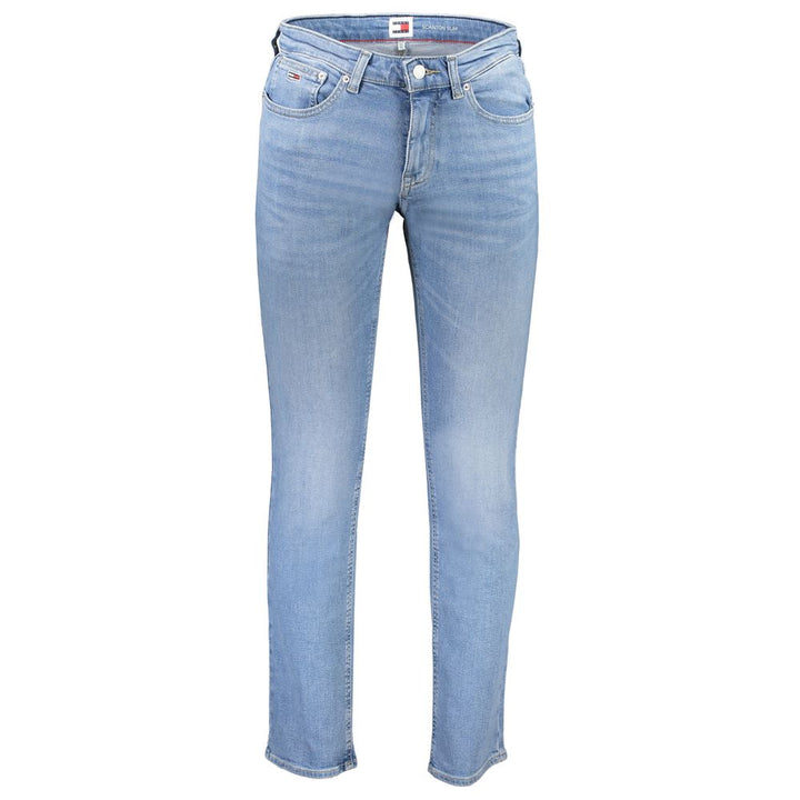 Light Blue Cotton Men Jeans