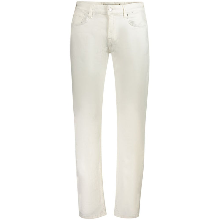 White Cotton Men Jeans
