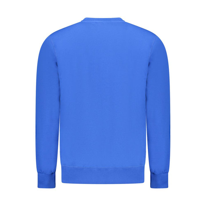 Blue Cotton Men Sweater