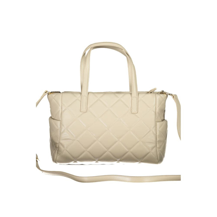 Beige Polyethylene Handbag