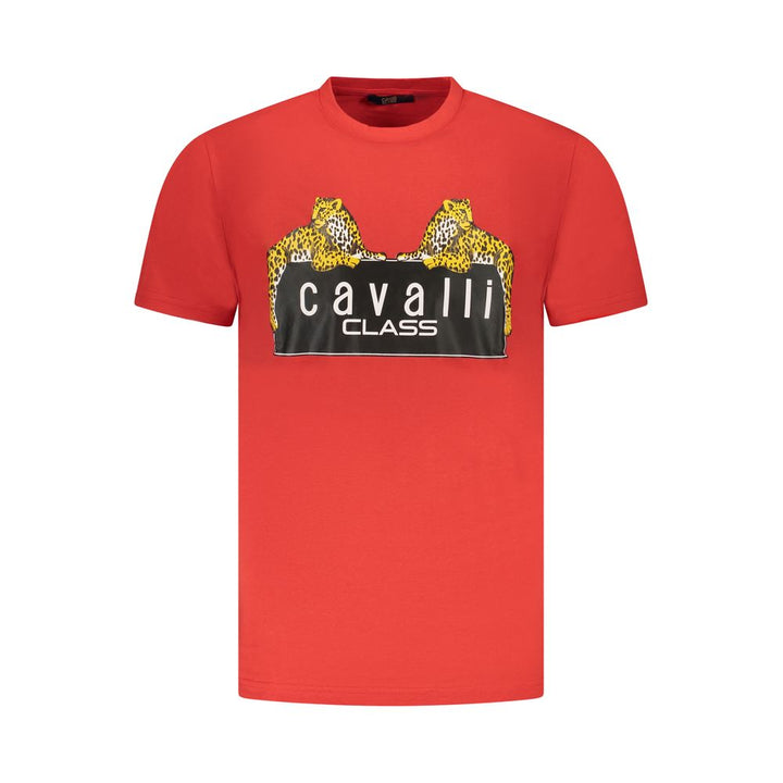 Red Cotton Men T-Shirt