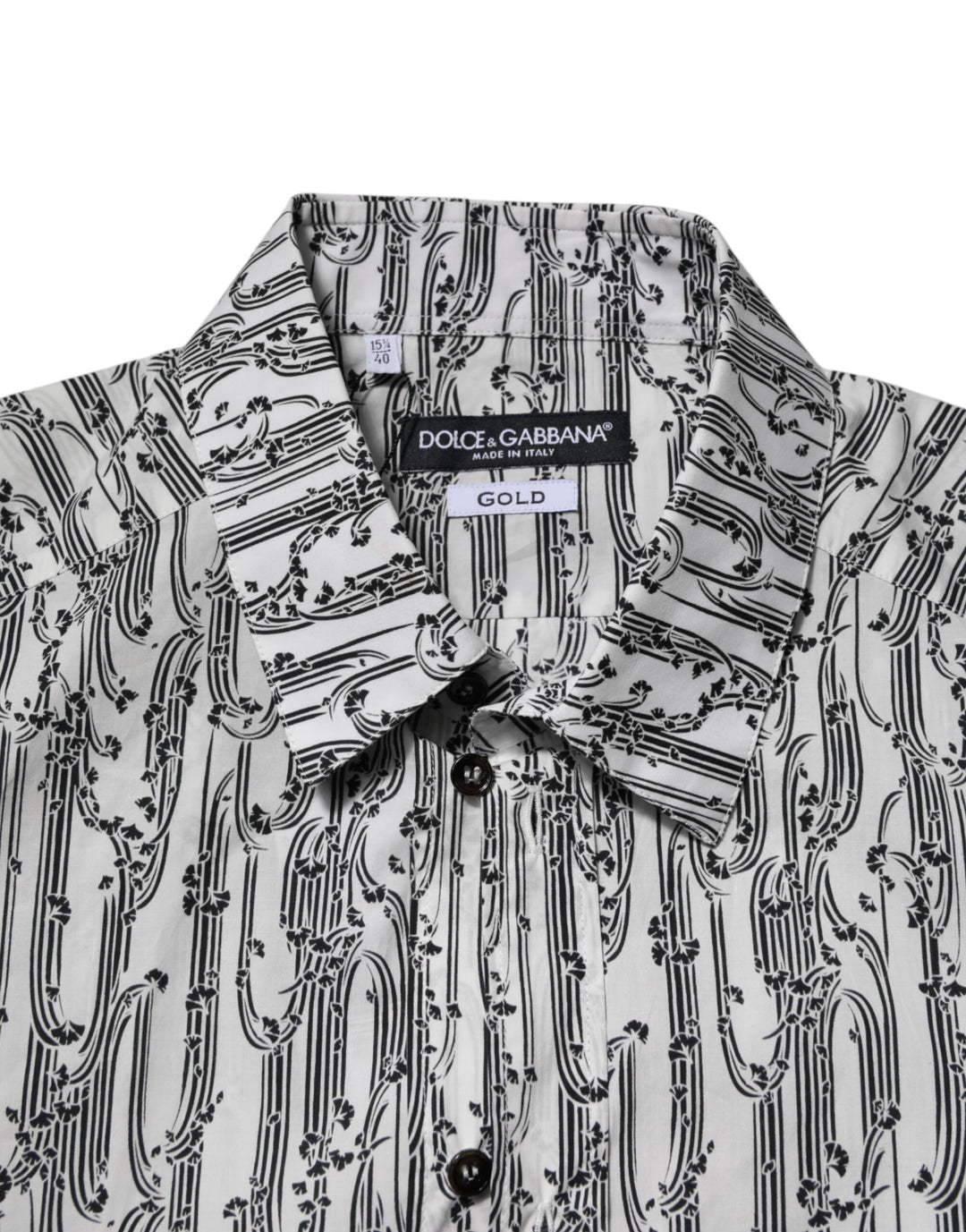 White Floral Print Casual Long Sleeves Shirt