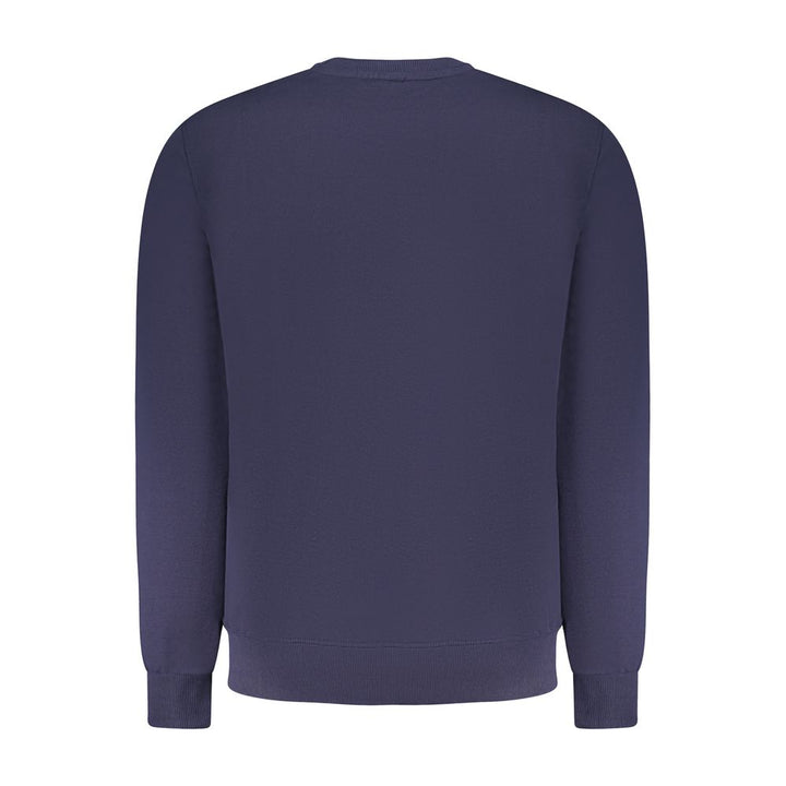 North Sails Blue Cotton Men Sweatshirt