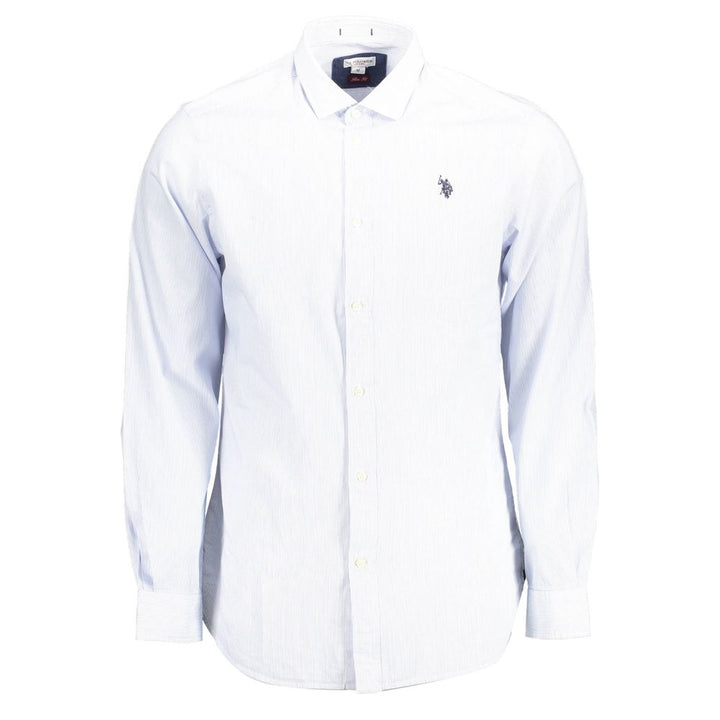 U.S. POLO ASSN. Azzurro Cotton Men's Shirt