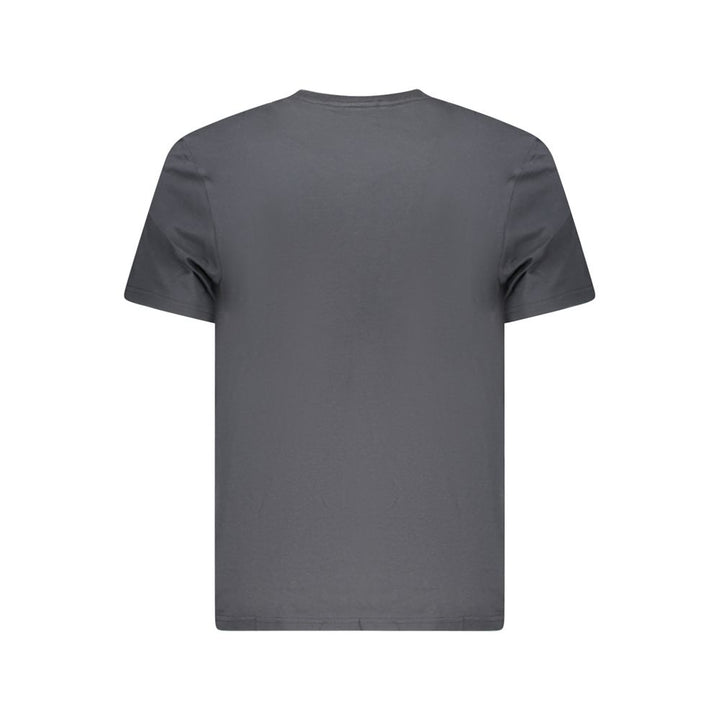Black Cotton Men T-Shirt
