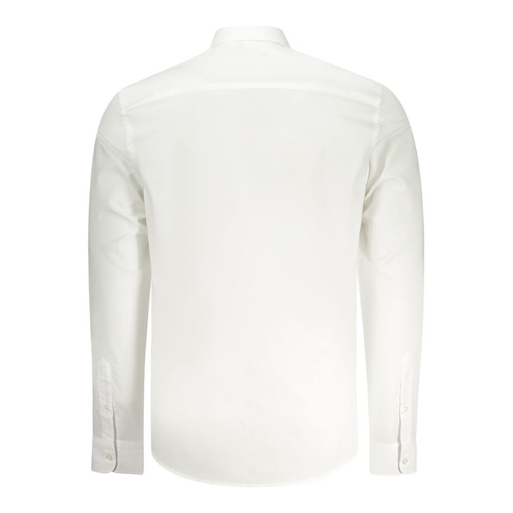 White Cotton Men Shirt