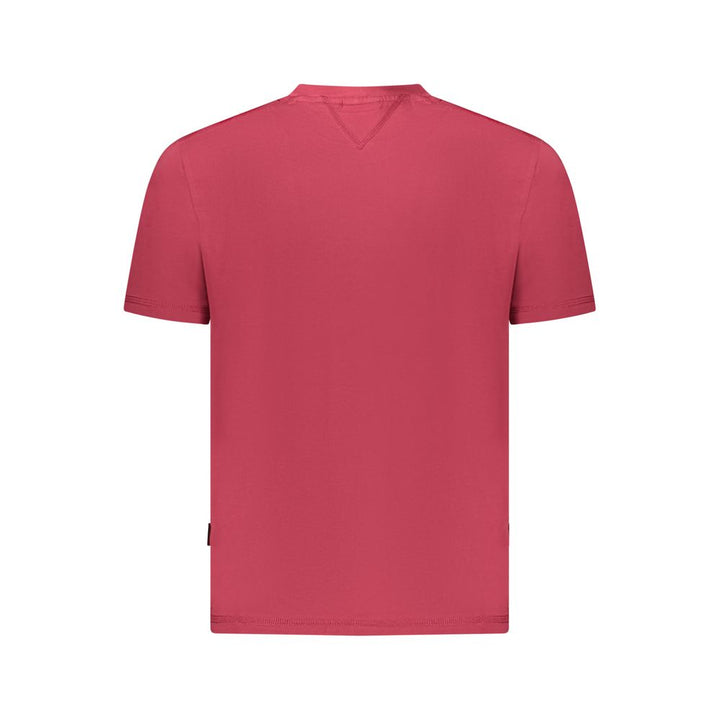Red Cotton Men T-Shirt