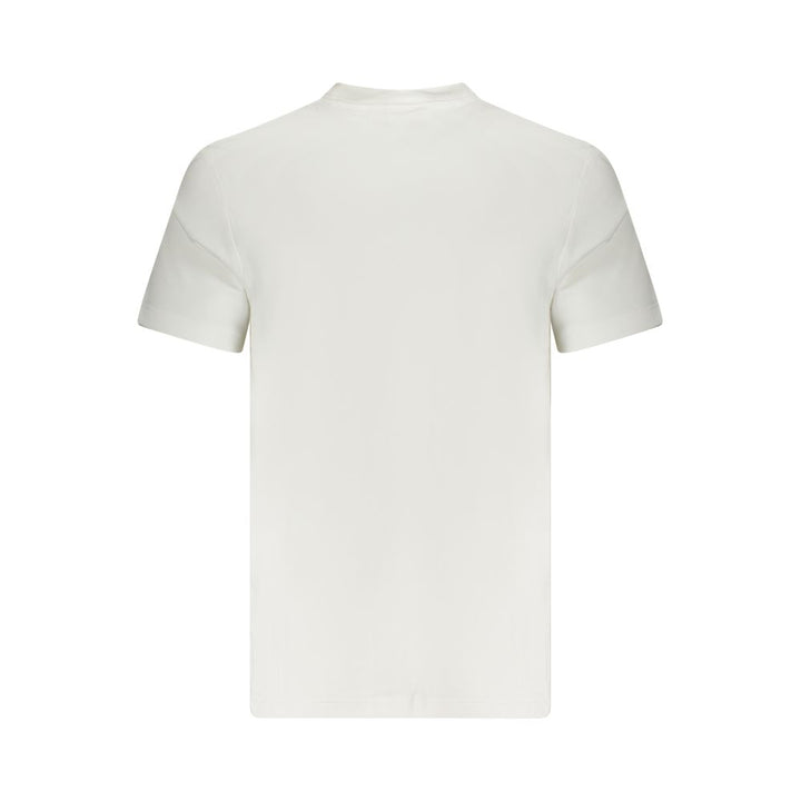 White Cotton Men T-Shirt