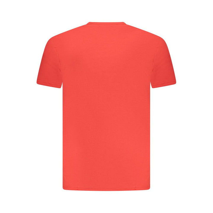 Red Cotton Men T-Shirt