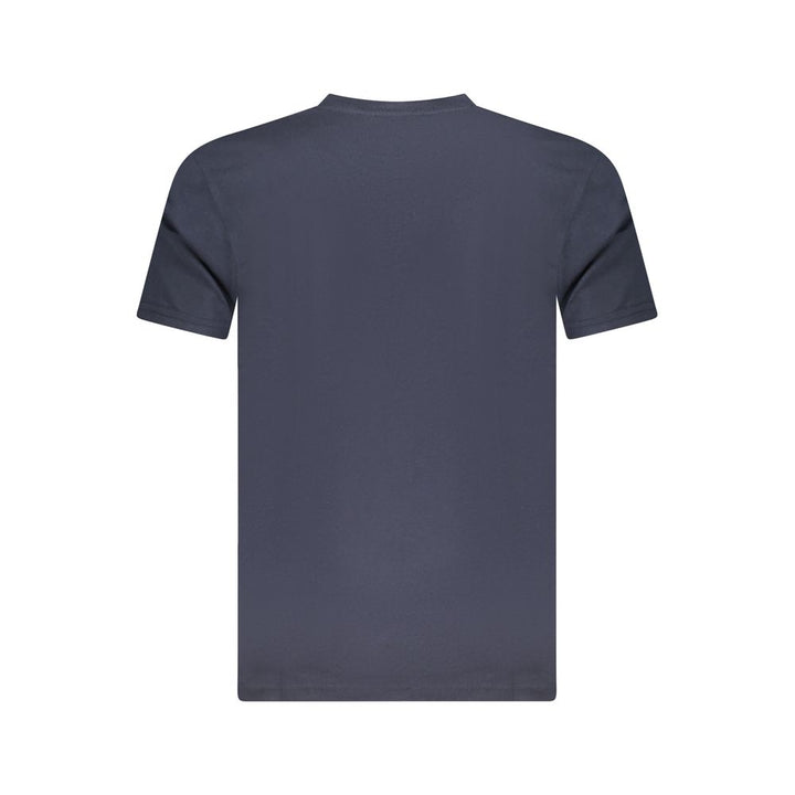 Blue Cotton Men T-Shirt