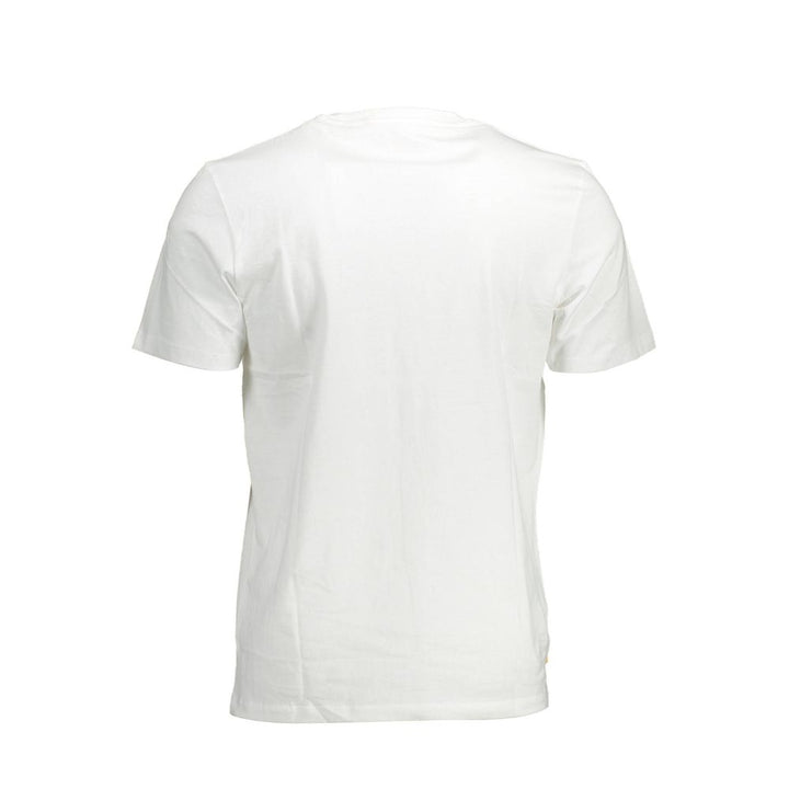 White Cotton Men T-Shirt