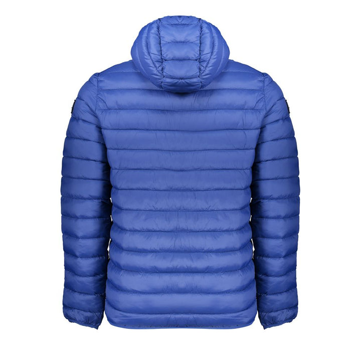 Blue Polyamide Men Jacket