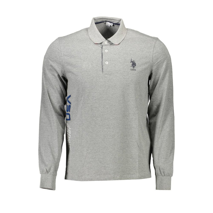 U.S. POLO ASSN. Gray Cotton Men's Polo