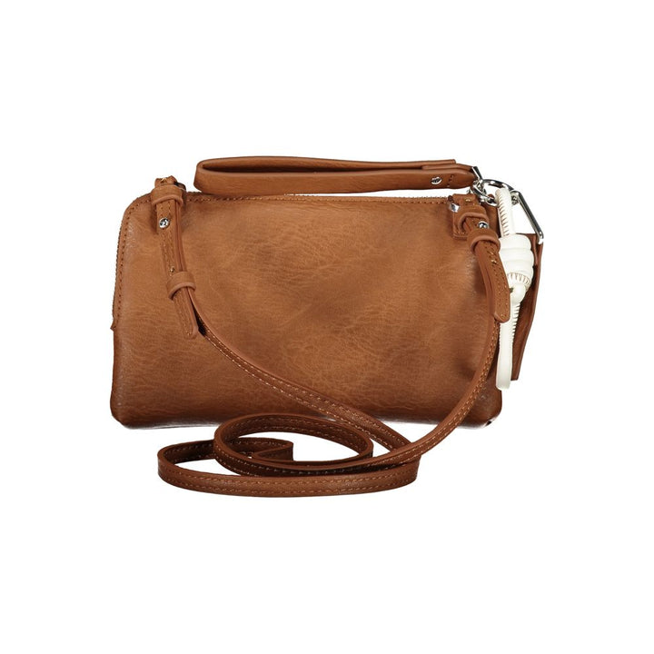 Desigual Marrone Poliuretano Women Shoulder Bag
