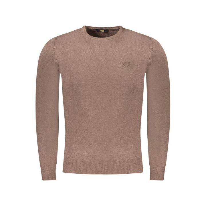 Cavalli Class Marrone Viscose Men's Sweater