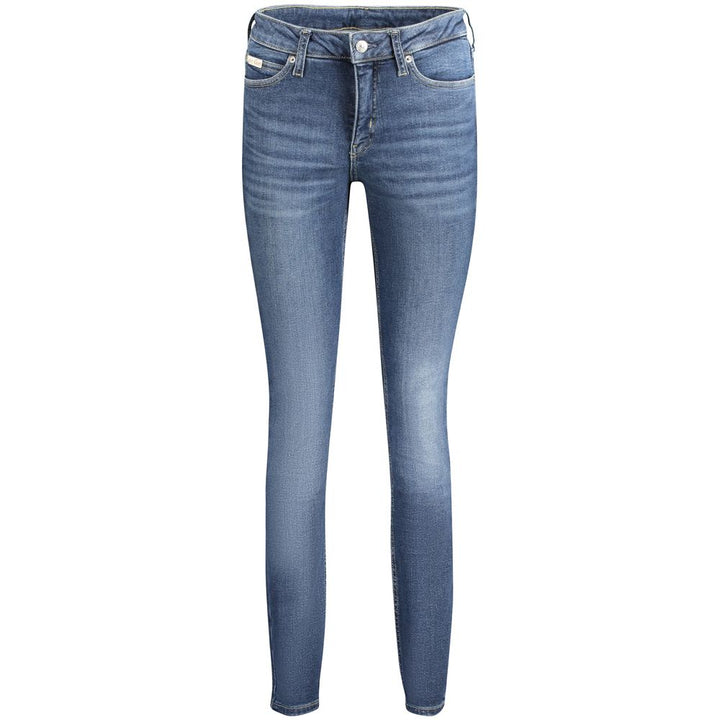 Blue Cotton Jeans & Pant