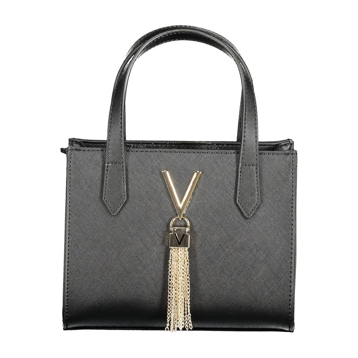 Black Polyethylene Women Handbag