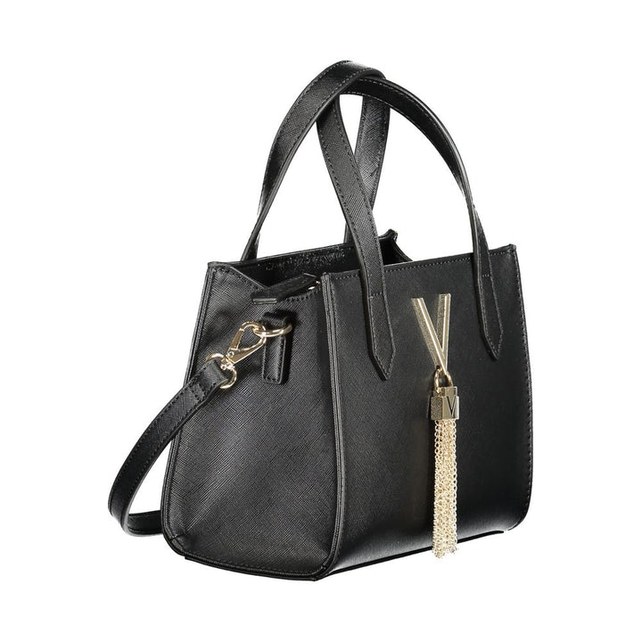 Black Polyethylene Women Handbag
