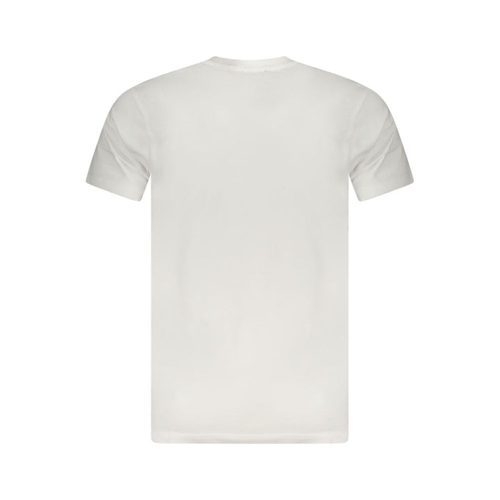 White Cotton Men T-Shirt